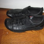 RARE NWOB MEN’S DIESEL OROLAN  BLK LEATHER SLIP ON SHOES US 10.5 M