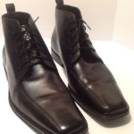 HUGO BOSS AUTHENTIC BLACK DRESS ANKLE BOOTS SHOES 10.5 UK 11.5 US