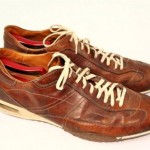 COLE HAAN Nike Air Mens 13 M Tan Leather Casual Shoes Fashion Sneakers C05296