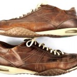 COLE HAAN Nike Air Mens 13 M Tan Leather Casual Shoes Fashion Sneakers C05296