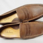 COLE HAAN AIR BARRETT Mens 11-M Brown Leather Slip On Penny Loafer Shoes