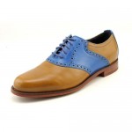 Cole Haan Carter RBR.Saddle Mens Leather Oxfords Shoes Used