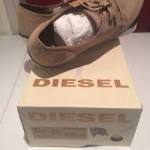 New $150 DIESEL Yanez Men Shoes Size US 11 EUR 44.5 Tan/ Silver Mink