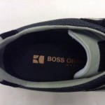 $150 NIB New Hugo Boss Orange Orlet Black Athletic Sneakers Men US 9 EU 42