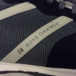 $150 NIB New Hugo Boss Orange Orlet Black Athletic Sneakers Men US 9 EU 42
