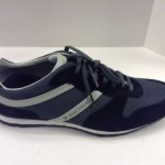 $150 NIB New Hugo Boss Orange Orlet Black Athletic Sneakers Men US 12 EU 45