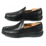 Cole Haan Loafers Mens Shoes Nike Air Black Leather Slip ons Slides Driving 8.5