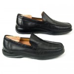 Cole Haan Loafers Mens Shoes Nike Air Black Leather Slip ons Slides Driving 8.5