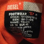 RARE MEN’S DIESEL TELCO SPORT SHOES US 10 M