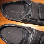 NWOB MEN’S HUGO BOSS BLK LEATHER SPORT SHOES US 10M