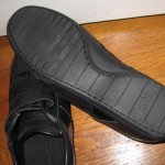 NWOB MEN’S HUGO BOSS BLK LEATHER SPORT SHOES US 10M