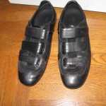 NWOB MEN’S HUGO BOSS BLK LEATHER SPORT SHOES US 10M