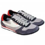 Diesel Mens Spin Gray White Leather Lace Up Sneakers Shoes 12