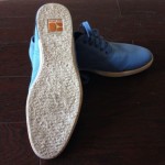 Hugo Boss Orange Blue Canvas Sneakers ~size 10 EUC