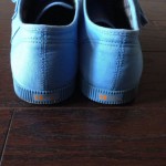 Hugo Boss Orange Blue Canvas Sneakers ~size 10 EUC