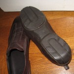 MEN’S HUGO BOSS BROWN LEATHER SLIP ON COMFORT SHOES US 10