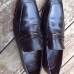 $199 Hugo Boss Mens Carl Bit Loafer Black Leather Dress Up Shoes Size 11.5 M