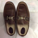 Cole haan Mens Brown Leather Shearling Driving Mocs Size 9.5 B