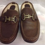 Cole haan Mens Brown Leather Shearling Driving Mocs Size 9.5 B
