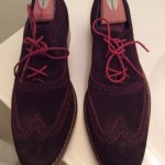 Cole Haan Air Colton Wingtip Oxfords BROWN Sz 9 Suede Orig $198