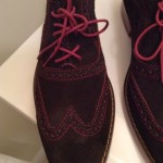 Cole Haan Air Colton Wingtip Oxfords BROWN Sz 9 Suede Orig $198