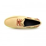 Cole Haan Fire Island Boat Mens Size 7 Ivory Leather Boat Shoes