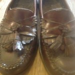 COLE HAAN slip on tassle loafers Walnut Brown SHOES MENS 8.5 D