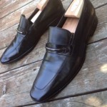 $199 Hugo Boss Mens Carl Bit Loafer Black Leather Dress Up Shoes Size 11.5 M