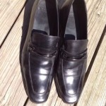 $199 Hugo Boss Mens Carl Bit Loafer Black Leather Dress Up Shoes Size 11.5 M