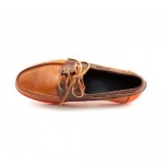 Cole Haan Fire Island Boat Mens Size 9 Brown Wide Leather Boat Shoes