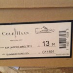 COLE HAAN size 13, Air Jasper Wing Tip II, Summer Khaki
