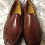 Cole Haan Country Mens 10.5 Brown Leather Slip Ons Loafers Brazil Shoes