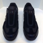 $150 NIB New Hugo Boss Orange Kempton I Black Athletic Sneakers Men US 10 EU 43