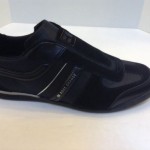 $150 NIB New Hugo Boss Orange Kempton I Black Athletic Sneakers Men US 11 EU 44