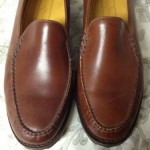 Cole Haan Country Mens 10.5 Brown Leather Slip Ons Loafers Brazil Shoes