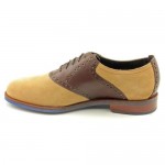 Cole Haan Carter Rbr.Saddle Mens Size 7.5 Brown Suede Oxfords Shoes