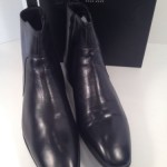 New HUGO BOSS Black Leather VERMINS Ankle BOOTS Shoes NIB Size 10.5 $245  TJ1
