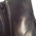 New HUGO BOSS Black Leather VERMINS Ankle BOOTS Shoes NIB Size 10.5 $245  TJ1