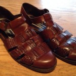 Cole Haan Bragano Itialian Shoes Very Nice Woven Brown Leather Mens 12D