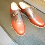 COLE HAAN Spectator brown saddle oxford shoes USA 13D NWOB