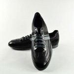 Hugo Boss Mens Black Fashion Brushed Leather Sneakers ATLENO # 50265451 Size 10