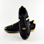 Hugo Boss Green Label Mens Fashion Streametal Leather Sneakers # 50254497 Size 9
