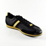 Hugo Boss Green Label Mens Fashion Streametal Leather Sneakers # 50254497 Size 9