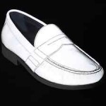 Cole Haan Mens Air Monroe Penny Loafers Silver Reflective Casual Shoes $198