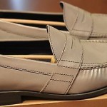 Cole Haan Mens Air Monroe Penny Loafers Silver Reflective Casual Shoes $198