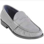 Cole Haan Mens Air Monroe Penny Loafers Silver Reflective Casual Shoes $198