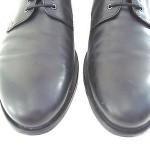 HUGO BOSS Men’s Haco Black Leather Plain Toe Oxford Shoe Size 9 M  $225
