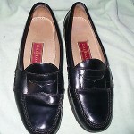 ll COLE HAAN CITY BLACK LEATHER PENNY LOAFERS MENS 11 M