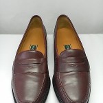 Men’s COLE HAAN Burgundy Leather Loafers Slip On Shoes Size 12 M