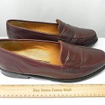 Men’s COLE HAAN Burgundy Leather Loafers Slip On Shoes Size 12 M